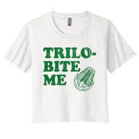 Trilobite Me Funny Paleontologist Women's Crop Top Tee