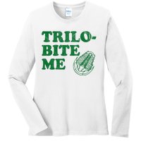 Trilobite Me Funny Paleontologist Ladies Long Sleeve Shirt