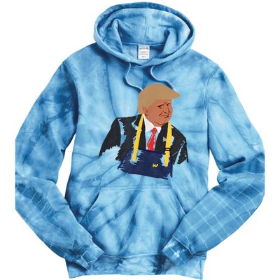 Trump Making Fries 2024 Tie Dye Hoodie