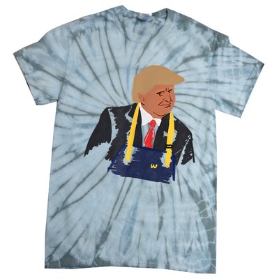 Trump Making Fries 2024 Tie-Dye T-Shirt