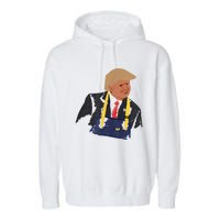 Trump Making Fries 2024 Garment-Dyed Fleece Hoodie