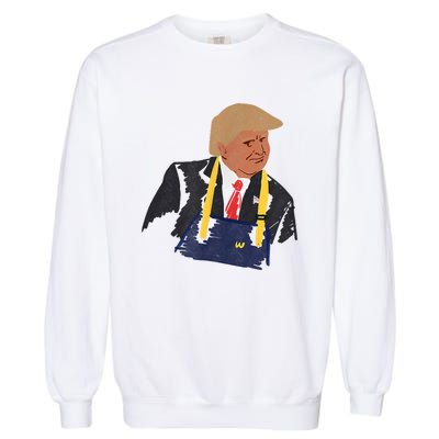 Trump Making Fries 2024 Garment-Dyed Sweatshirt