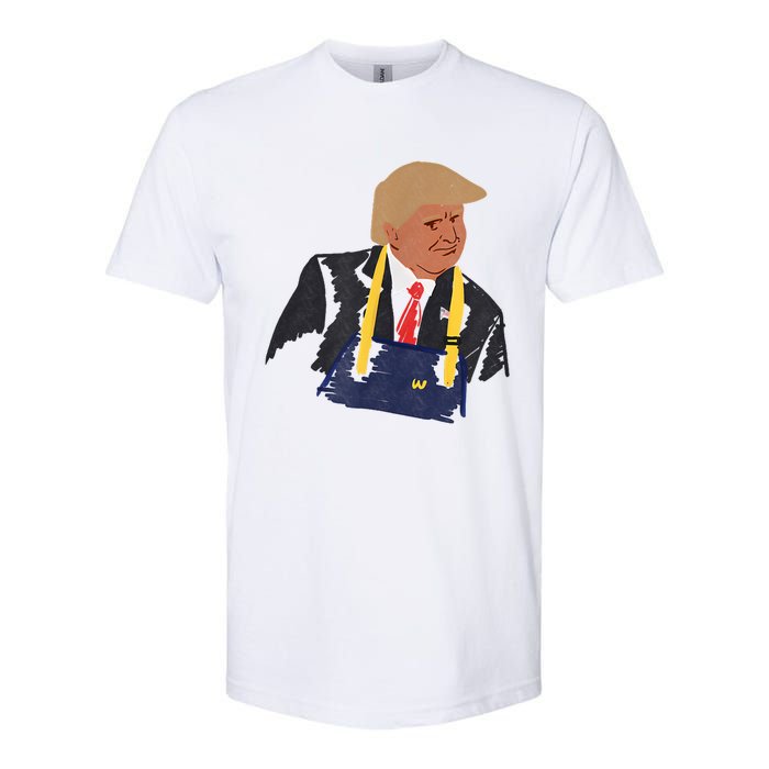 Trump Making Fries 2024 Softstyle CVC T-Shirt