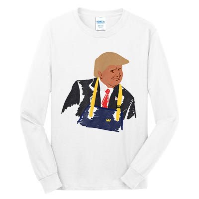 Trump Making Fries 2024 Tall Long Sleeve T-Shirt