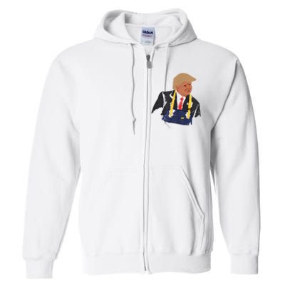 Trump Making Fries 2024 Full Zip Hoodie