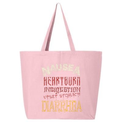 Thrash Metal Funny Heavy Nausea Heartburn Concert 25L Jumbo Tote