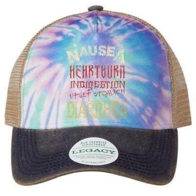 Thrash Metal Funny Heavy Nausea Heartburn Concert Legacy Tie Dye Trucker Hat