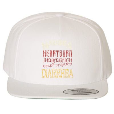Thrash Metal Funny Heavy Nausea Heartburn Concert Wool Snapback Cap