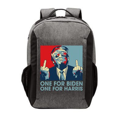 Trump Middle Finger To Biden Harris American Flag Vector Backpack