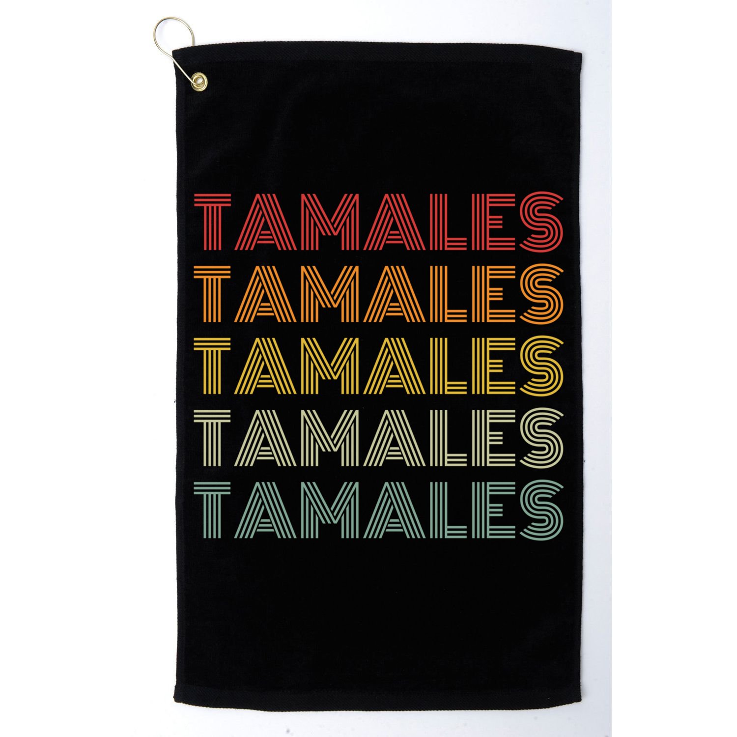Tamales Mexican Foodie Retro Style National Tamale Day Gift Golf Towel