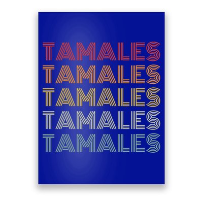 Tamales Mexican Foodie Retro Style National Tamale Day Gift Poster