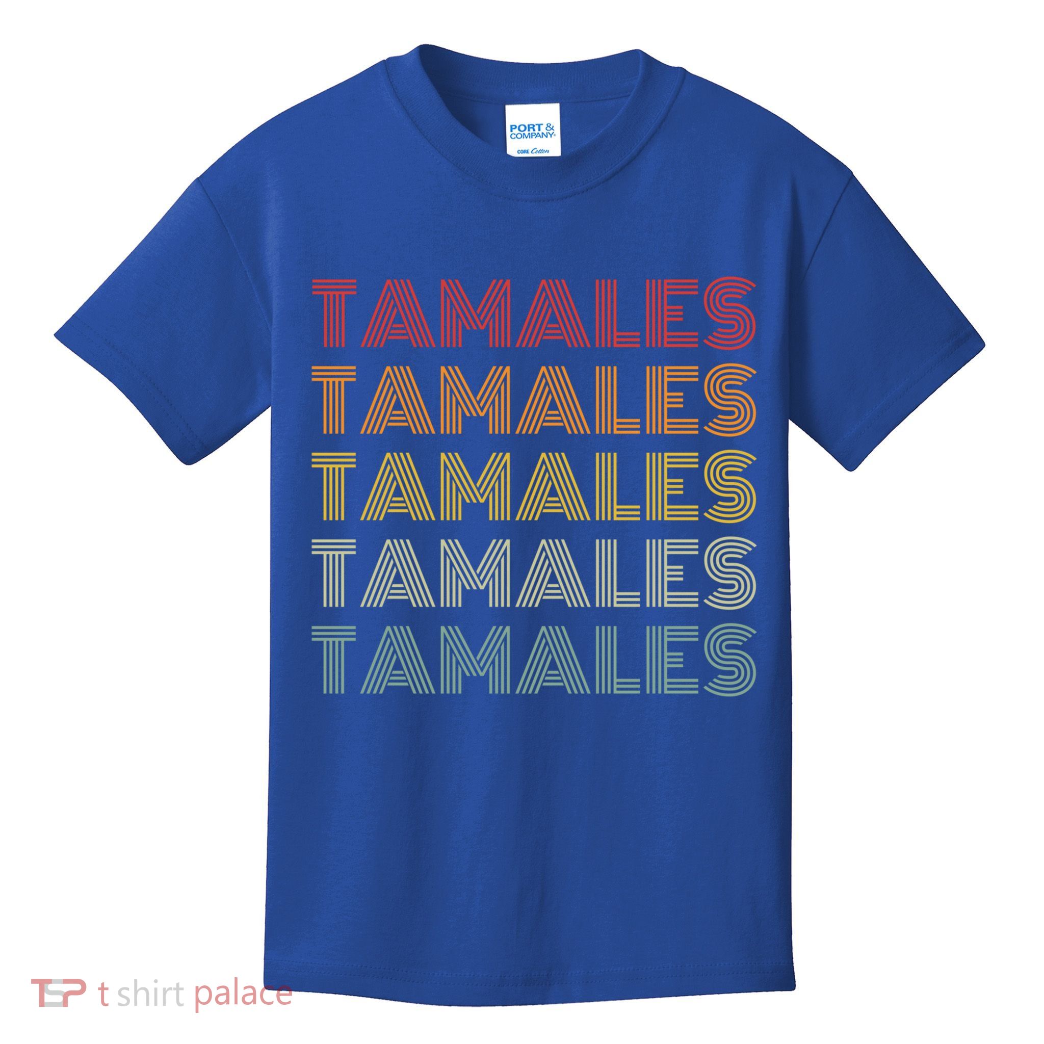 Tamales Mexican Foodie Retro Style National Tamale Day Gift Kids T-Shirt