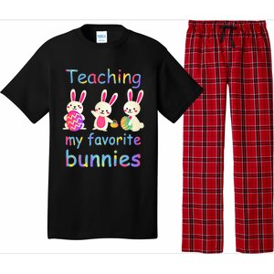 Teaching My Favorite Bunnies Easter Bunny Teachers Cool Gift Pajama Set