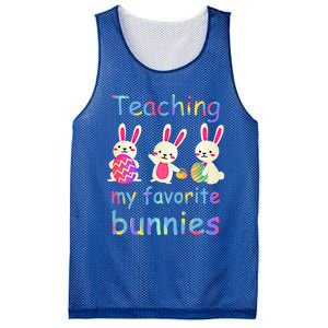 Teaching My Favorite Bunnies Easter Bunny Teachers Cool Gift Mesh Reversible Basketball Jersey Tank