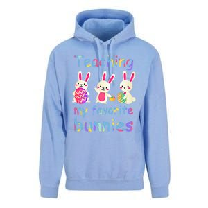 Teaching My Favorite Bunnies Easter Bunny Teachers Cool Gift Unisex Surf Hoodie