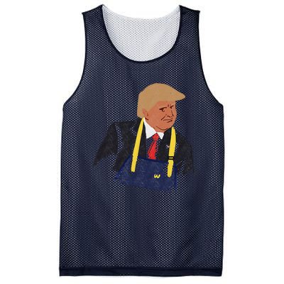 Trump Making Fries 2024 Mesh Reversible Basketball Jersey Tank