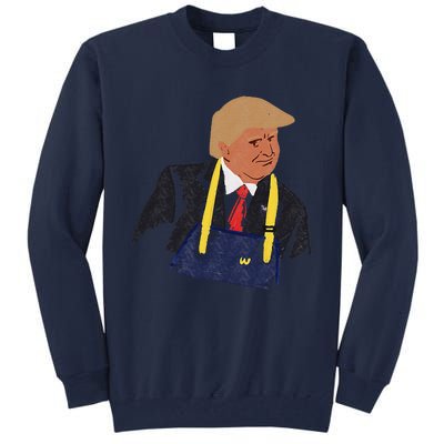 Trump Making Fries 2024 Tall Sweatshirt