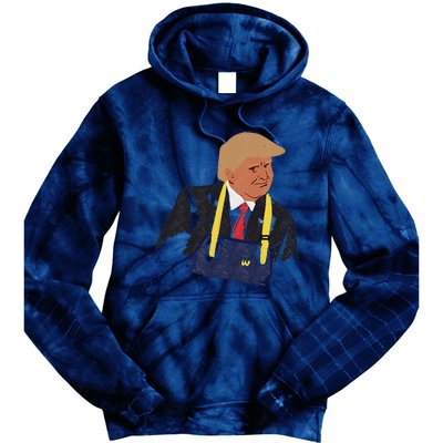 Trump Making Fries 2024 Tie Dye Hoodie