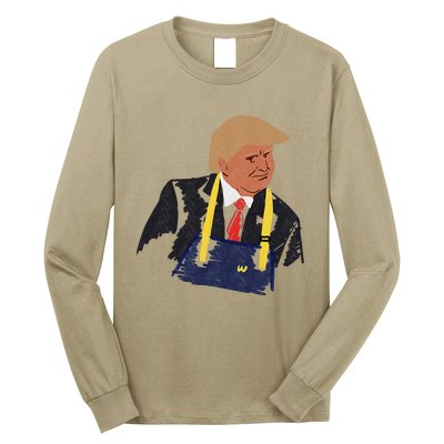 Trump Making Fries 2024 Long Sleeve Shirt