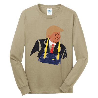 Trump Making Fries 2024 Tall Long Sleeve T-Shirt