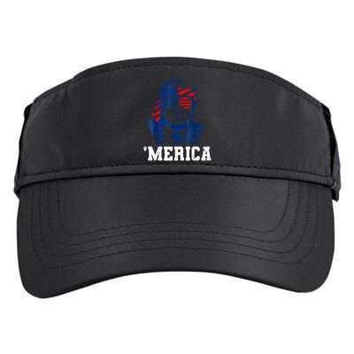 Trump Merica Funny Trump 4th Of July 2024 Sunglasses Us Flag Gift Adult Drive Performance Visor