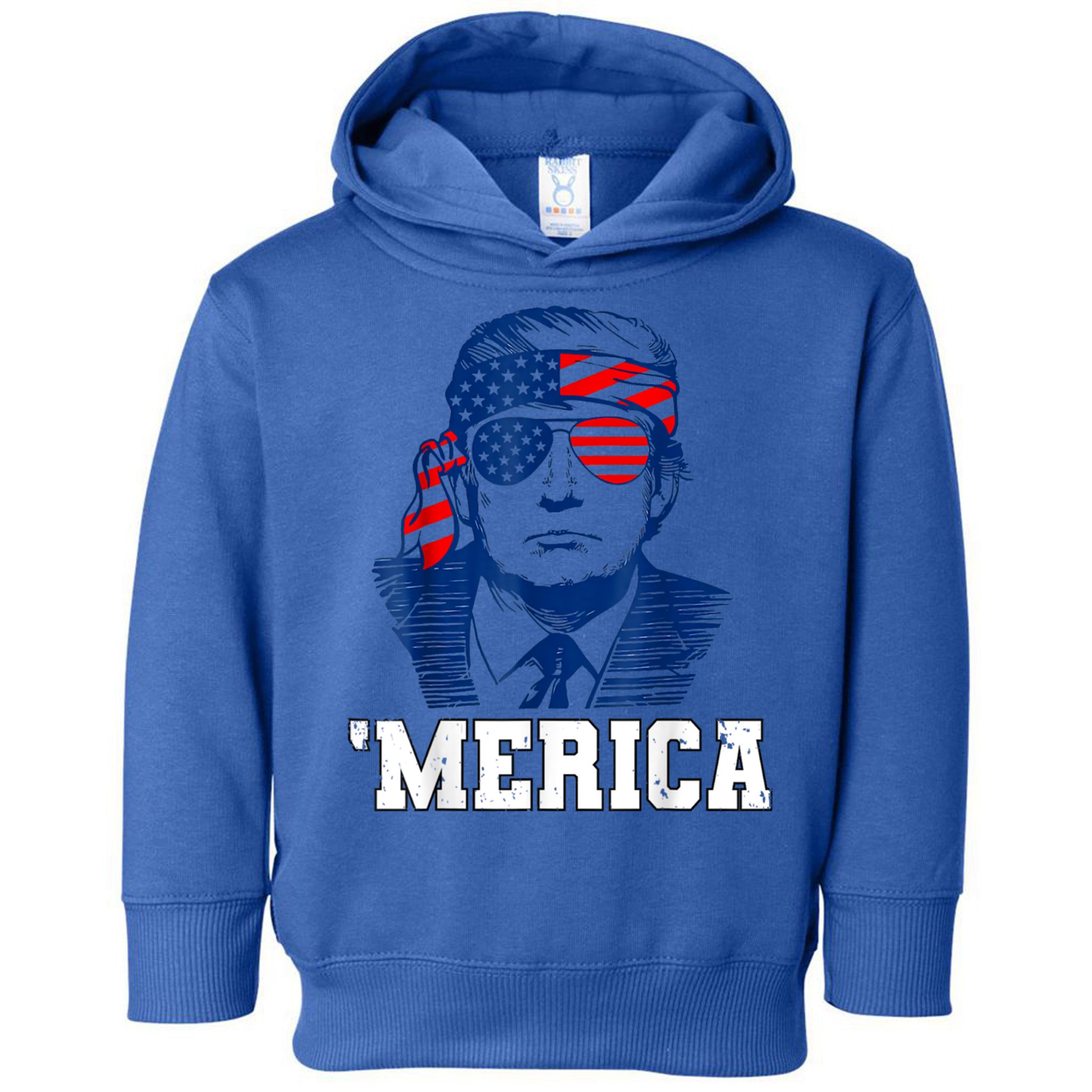 Trump Merica Funny Trump 4th Of July 2024 Sunglasses Us Flag Gift Toddler Hoodie