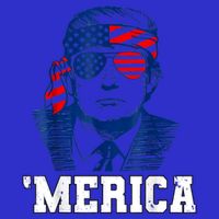 Trump Merica Funny Trump 4th Of July 2024 Sunglasses Us Flag Gift Toddler T-Shirt