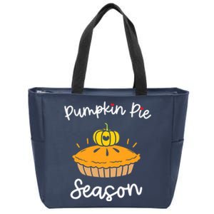 Thanksgiving Motif For  Pumpkin Pie Season Zip Tote Bag