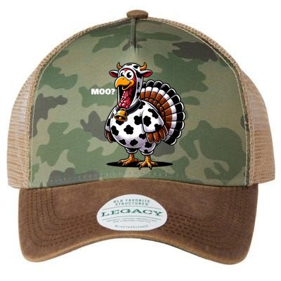 Turkey Moo Funny Thanksgiving Legacy Tie Dye Trucker Hat