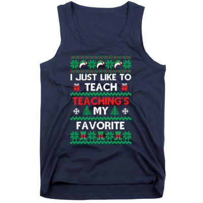 Teachings My Favorite Ugly Christmas Tank Top