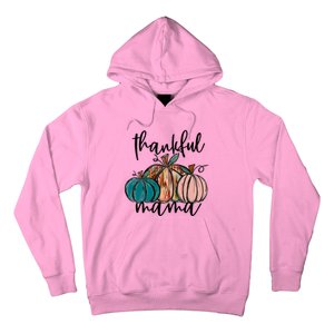 Thankful Mama Fall Season Pumpkin Design Gift Hoodie