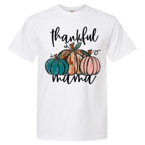 Thankful Mama Fall Season Pumpkin Design Gift Garment-Dyed Heavyweight T-Shirt