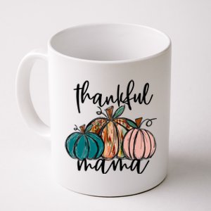 Thankful Mama Fall Season Pumpkin Design Gift Coffee Mug