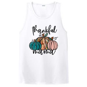 Thankful Mama Fall Season Pumpkin Design Gift PosiCharge Competitor Tank