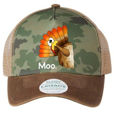 Turkey Moo Funny Thanksgiving Legacy Tie Dye Trucker Hat