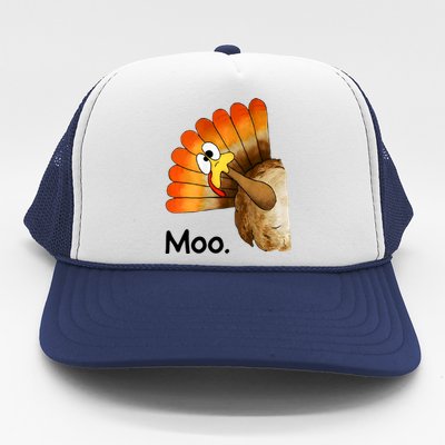 Turkey Moo Funny Thanksgiving Trucker Hat