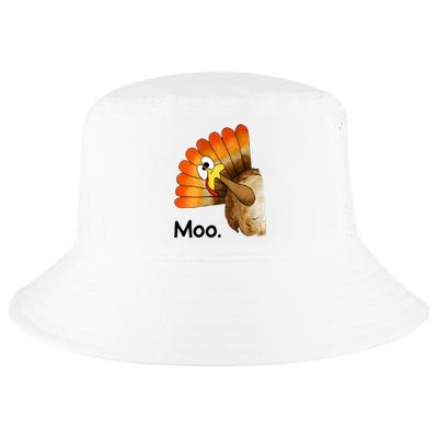 Turkey Moo Funny Thanksgiving Cool Comfort Performance Bucket Hat