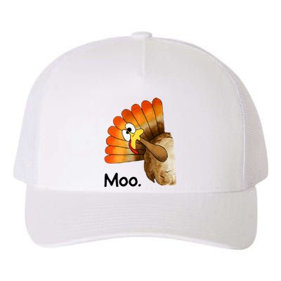 Turkey Moo Funny Thanksgiving Yupoong Adult 5-Panel Trucker Hat