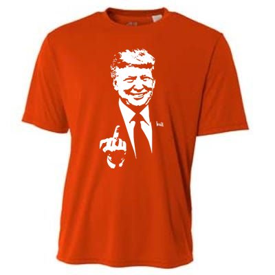 Trump Middle Finger Trump Fu 2024 Trump For President Gift Cooling Performance Crew T-Shirt