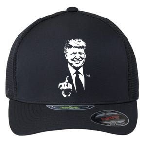 Trump Middle Finger Trump Fu 2024 Trump For President Gift Flexfit Unipanel Trucker Cap