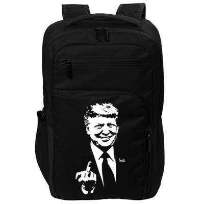 Trump Middle Finger Trump Fu 2024 Trump For President Gift Impact Tech Backpack