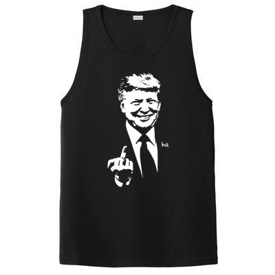 Trump Middle Finger Trump Fu 2024 Trump For President Gift PosiCharge Competitor Tank