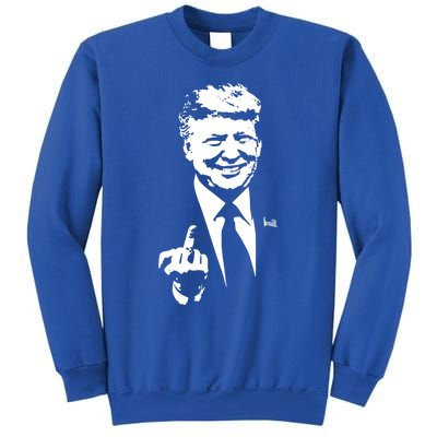 Trump Middle Finger Trump Fu 2024 Trump For President Gift Sweatshirt