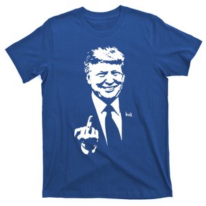 Trump Middle Finger Trump Fu 2024 Trump For President Gift T-Shirt