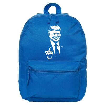 Trump Middle Finger Trump Fu 2024 Trump For President Gift 16 in Basic Backpack