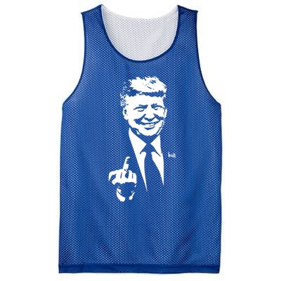 Trump Middle Finger Trump Fu 2024 Trump For President Gift Mesh Reversible Basketball Jersey Tank