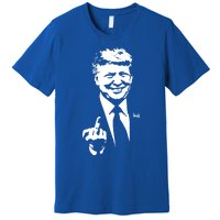 Trump Middle Finger Trump Fu 2024 Trump For President Gift Premium T-Shirt