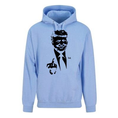 Trump Middle Finger Trump Fu 2024 Trump For President Gift Unisex Surf Hoodie