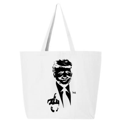 Trump Middle Finger Trump Fu 2024 Trump For President Gift 25L Jumbo Tote