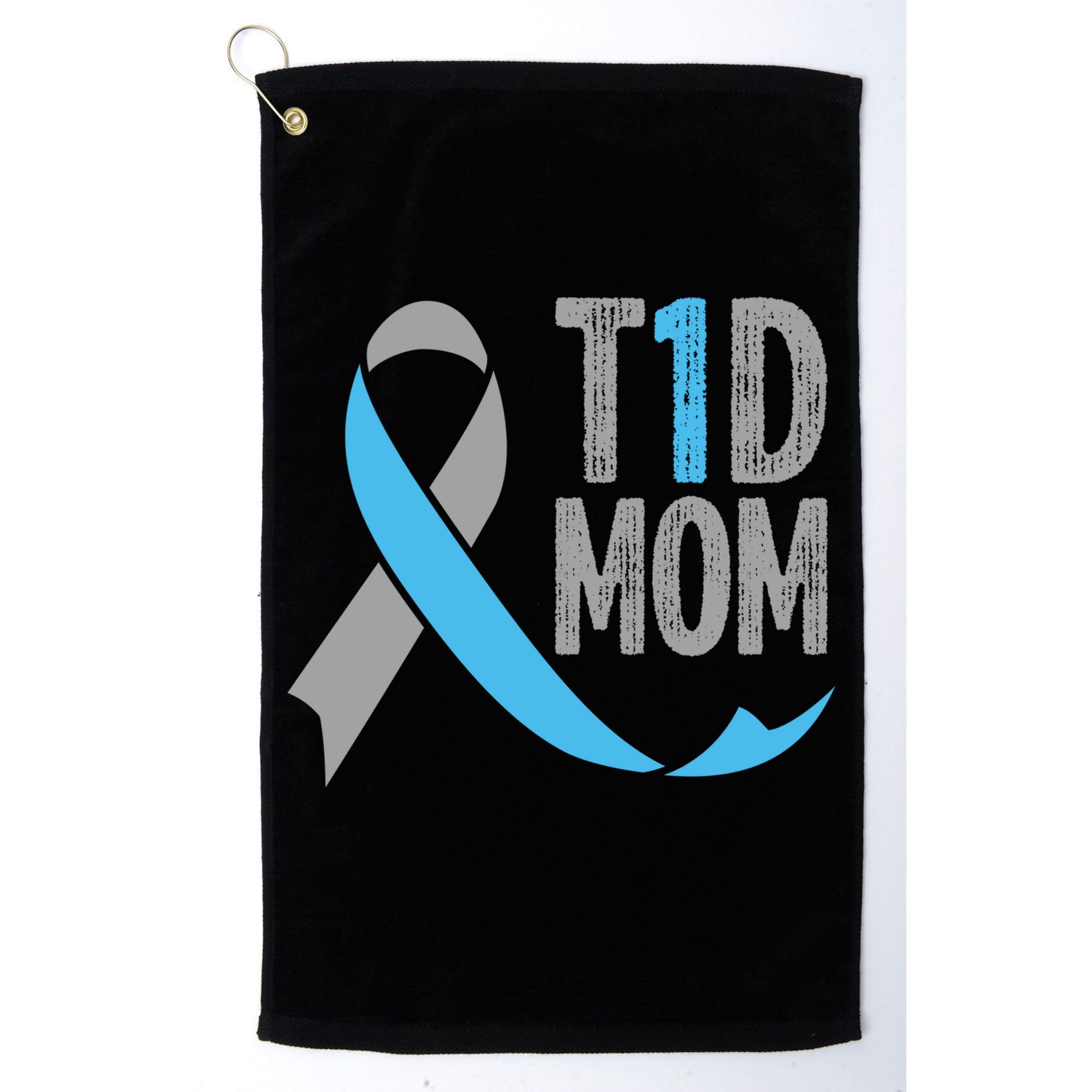 T1d Mom Funny Diabetic Gift For Women Type 1 Mom Diabetes Gift Golf Towel